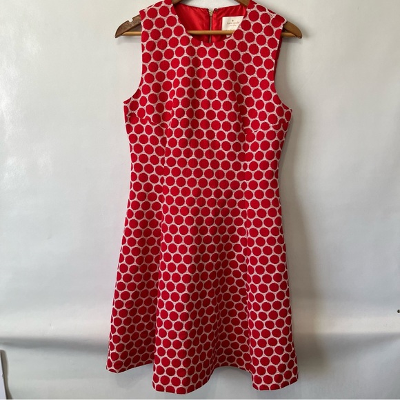 kate spade Dresses & Skirts - Kate Spade Cory Dress Red Polka Dot Fit & Flare